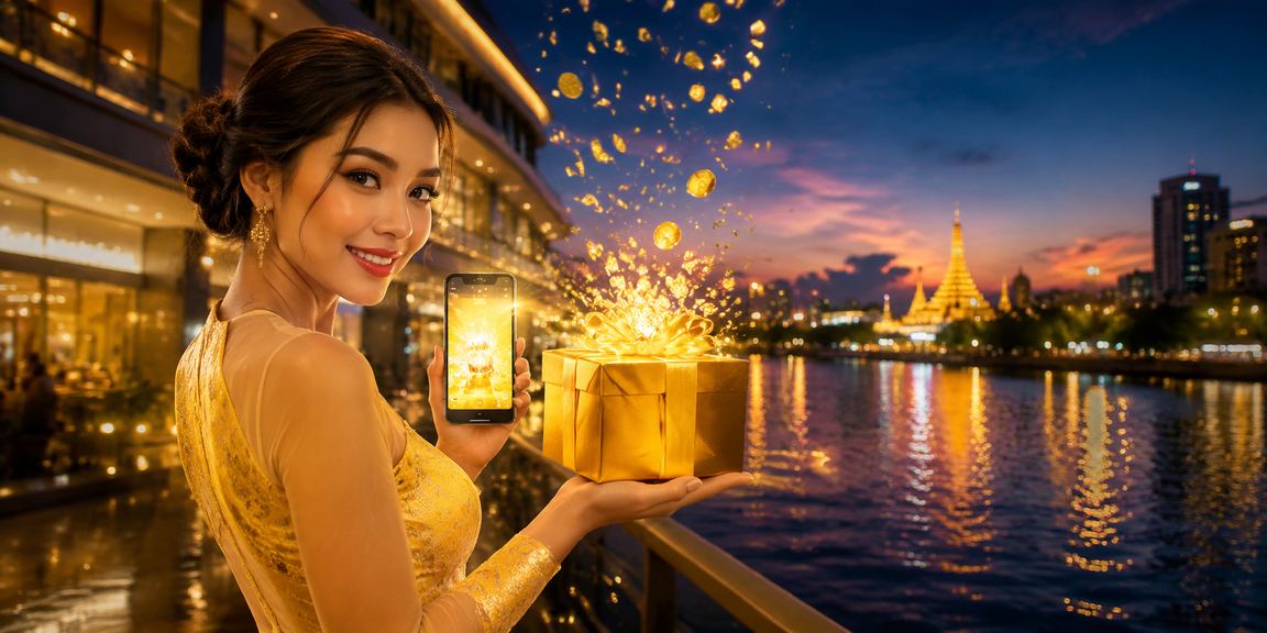 ရန်ကုန်မြစ်ကမ်းနားတွင် ဖုန်းဖြင့် စလော့ကစားနေသူများ